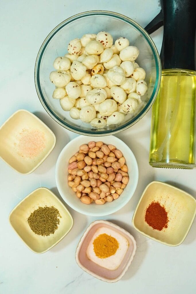 air fryer spicy makhana ingredients