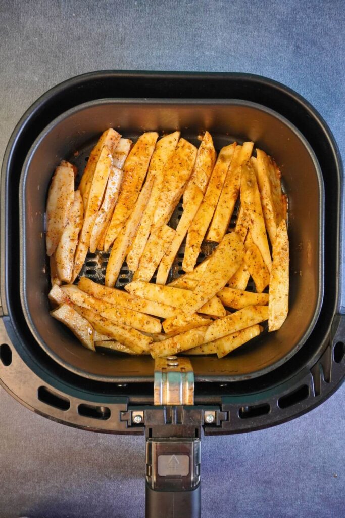 air fryer sweet potato french fries add sweet potato in to air fryer basket