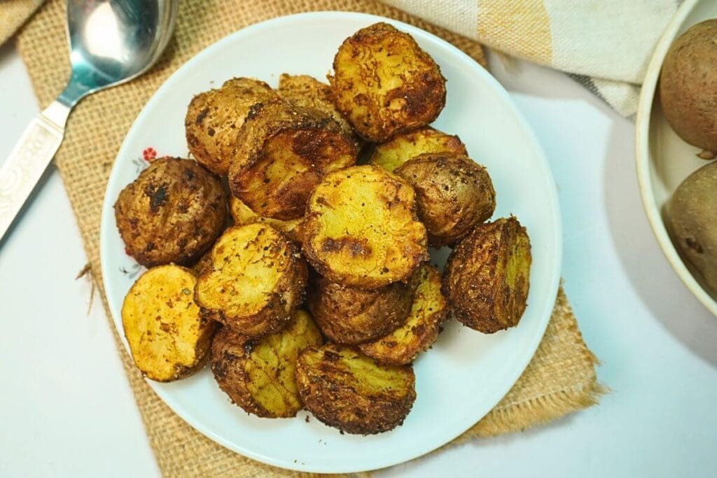 baby potatoes in air fryer feature image