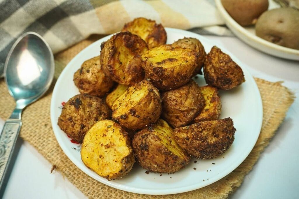 baby potatoes in air fryer final cooked