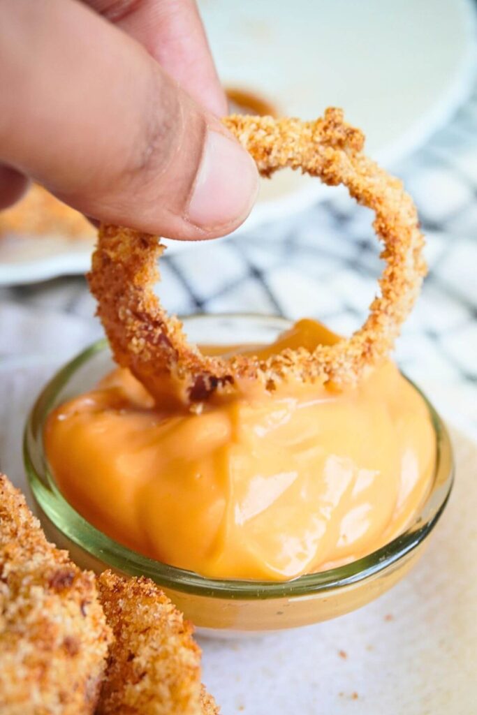 ring onion in airfryer serving
