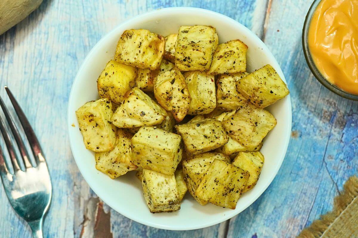 sweet potato diced in airfryer feature image