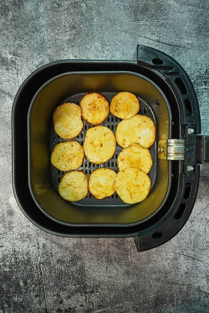 sweet potatoes chips in airfryer add in airfryer