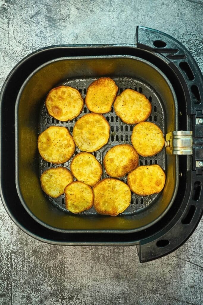 sweet potatoes chips in airfryer cooked