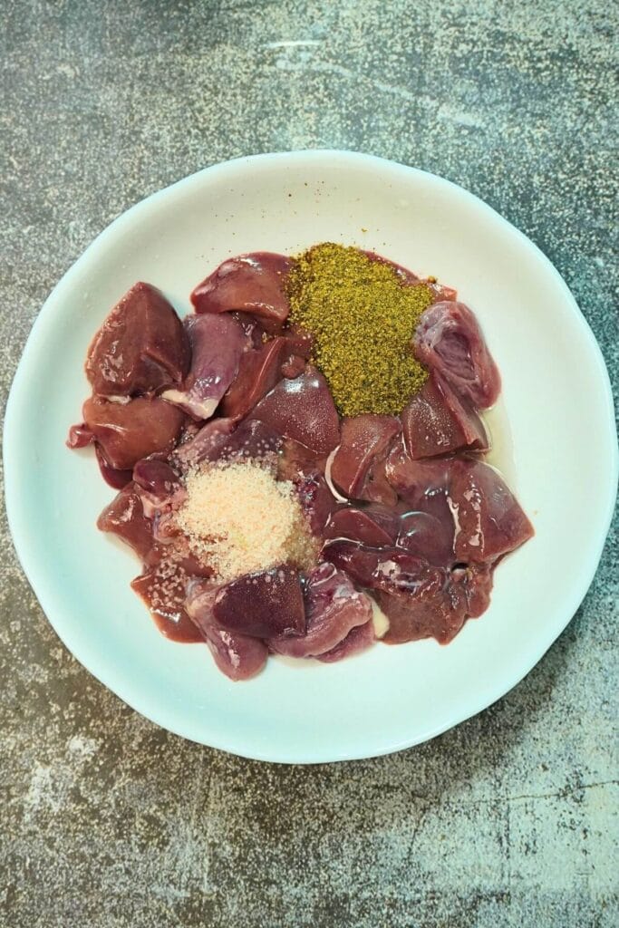 air fryer chicken liver add spices