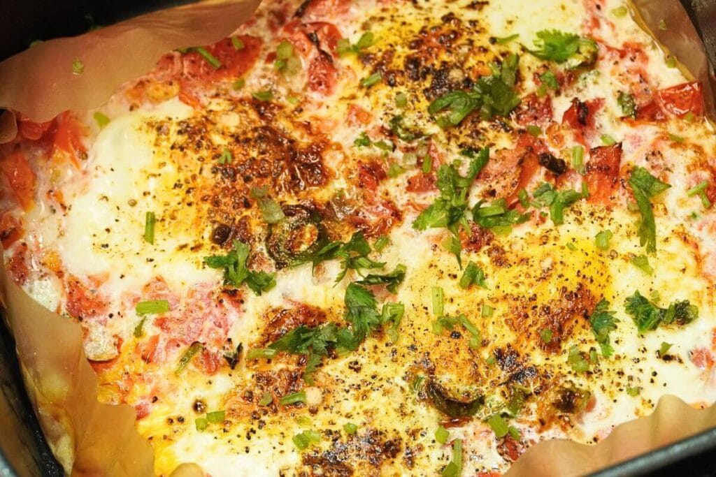 egg shakshuka in airfryer feature image