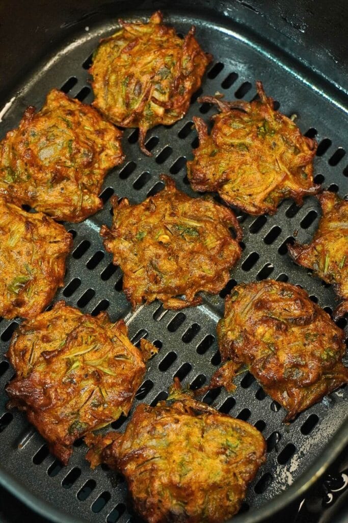 pakoda in airfryer cooked