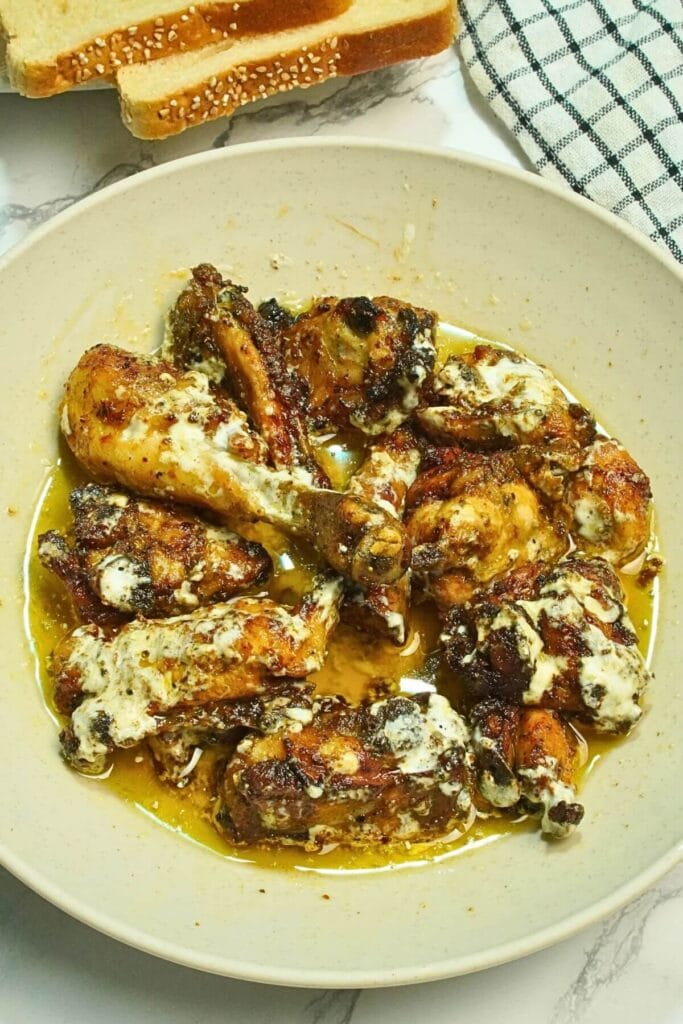 Air Fryer Aslam Ka Tasla Butter Chicken serving