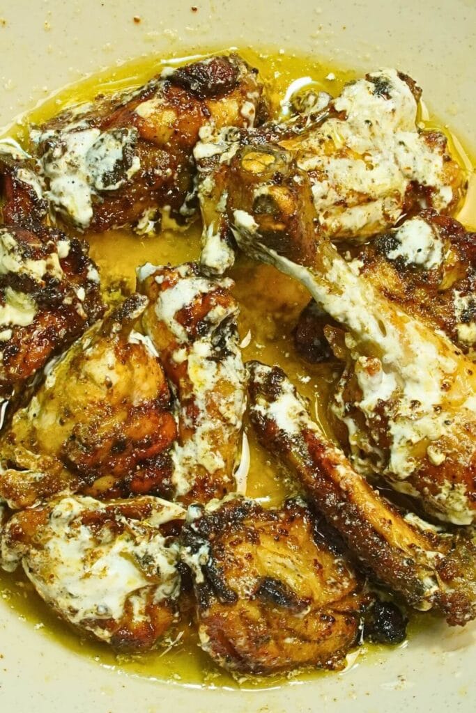 Air Fryer Aslam Ka Tasla Butter Chicken serving mix in cream butter