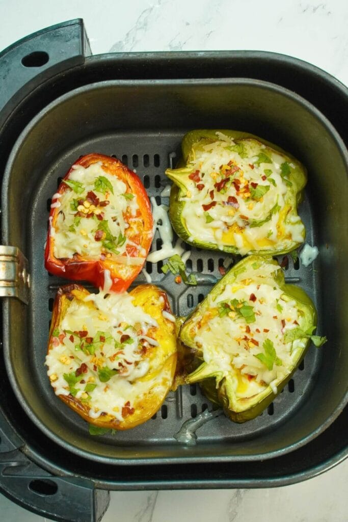 Air Fryer Egg Stuffed Bell Peppers add finall
