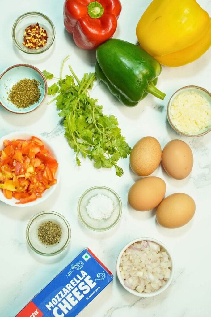 Air Fryer Egg Stuffed Bell Peppers ingredients