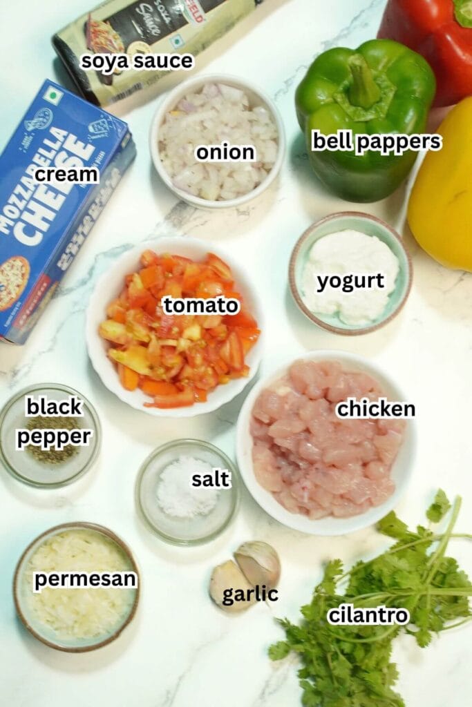 stuffed bell pepper with chicken