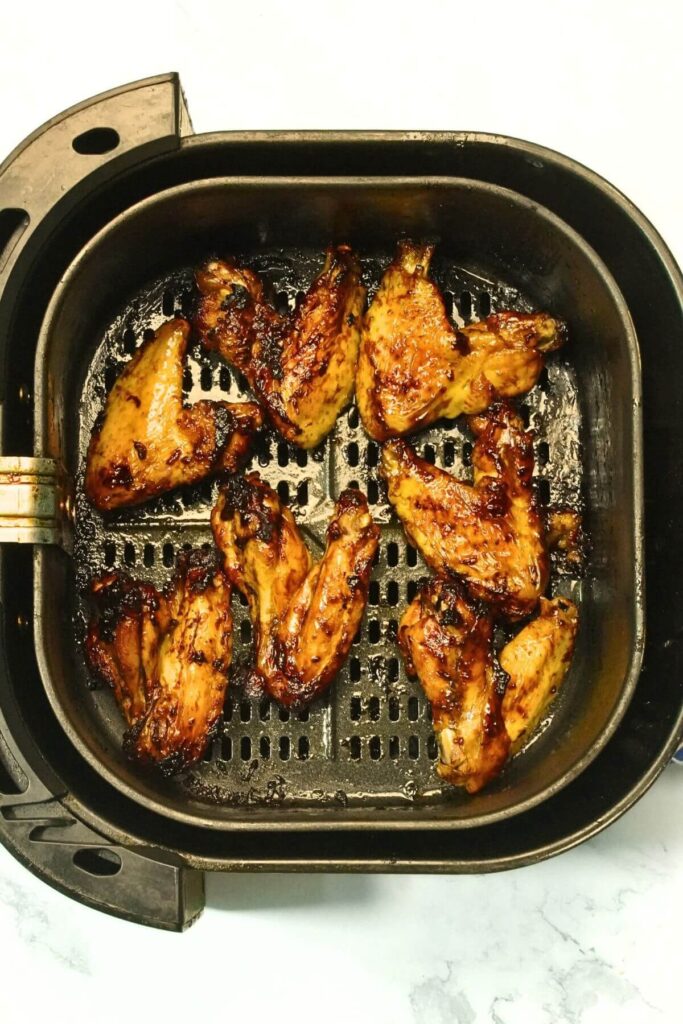 Air Fryer Chicken Wings with Oyster Sauce cooked
