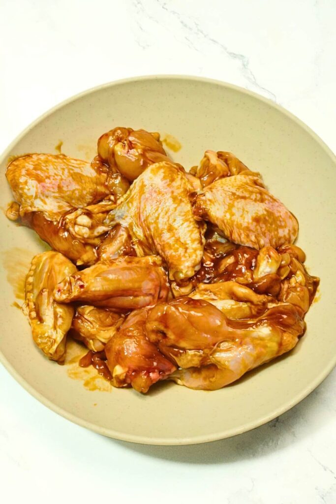 Air Fryer Chicken Wings with Oyster Sauce mix