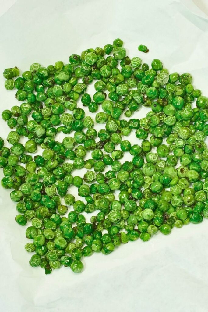 airfryer roasted peas recipe ingredients finall