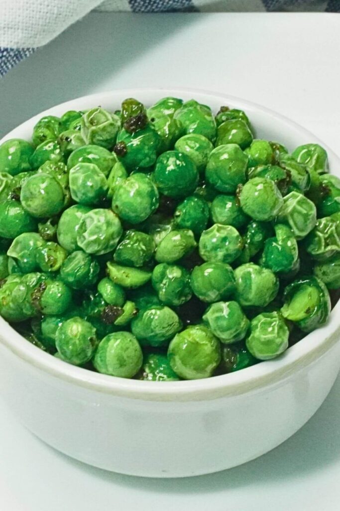 airfryer roasted peas recipe ingredients footer