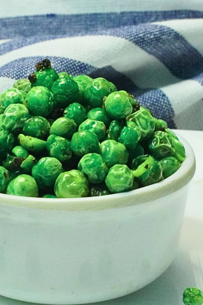 airfryer roasted peas recipe ingredients intro