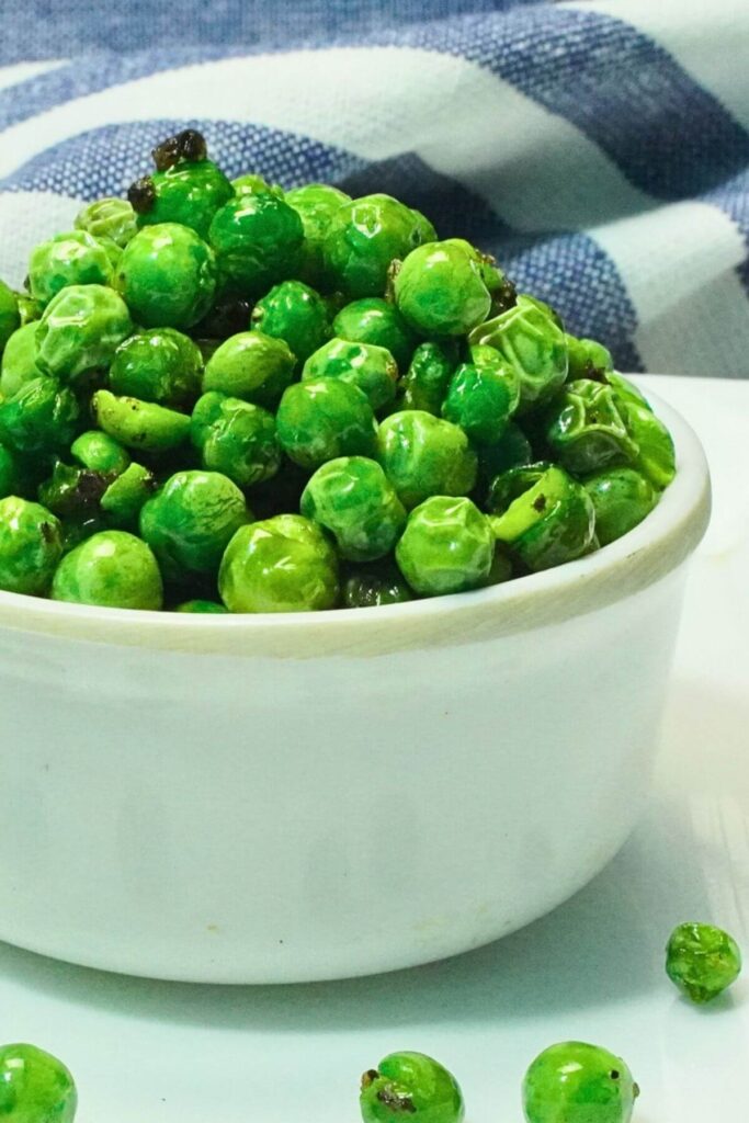 airfryer roasted peas recipe ingredients serving
