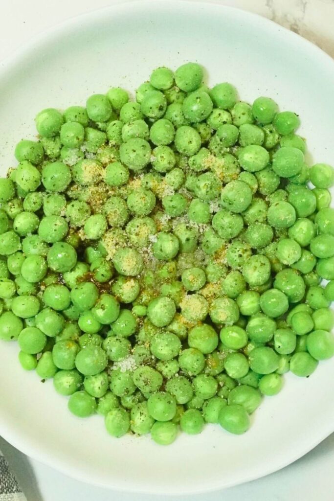 airfryer roasted peas recipe ingredientsadd spices